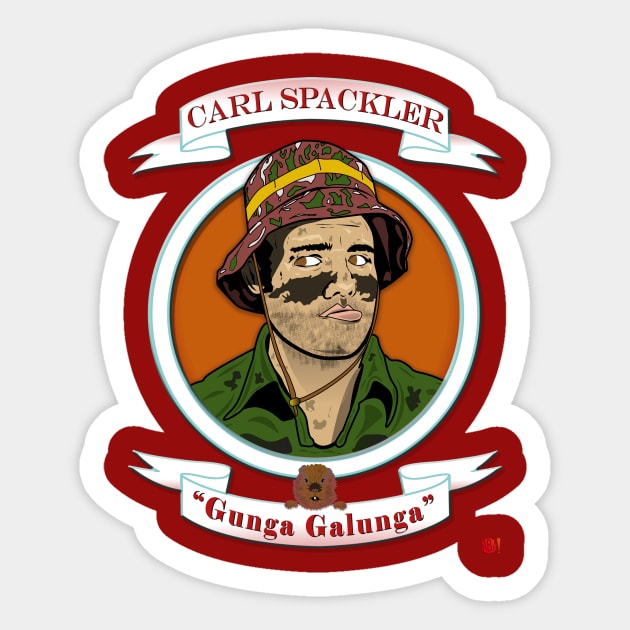 Caddyshack - Carl Spackler Sticker by MonkeyBubble